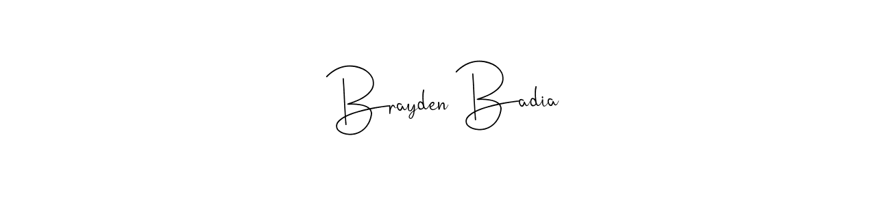 This is the best signature style for the Brayden Badia name. Also you like these signature font (Andilay-7BmLP). Mix name signature. Brayden Badia signature style 4 images and pictures png