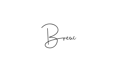 How to make Breac name signature. Use Andilay-7BmLP style for creating short signs online. This is the latest handwritten sign. Breac signature style 4 images and pictures png