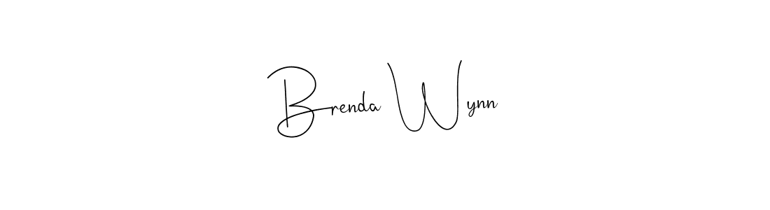 You should practise on your own different ways (Andilay-7BmLP) to write your name (Brenda Wynn) in signature. don't let someone else do it for you. Brenda Wynn signature style 4 images and pictures png