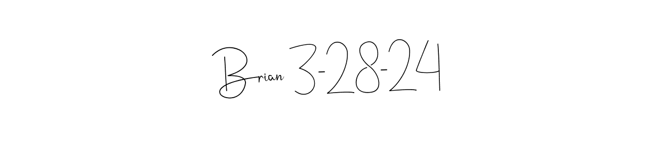 Andilay-7BmLP is a professional signature style that is perfect for those who want to add a touch of class to their signature. It is also a great choice for those who want to make their signature more unique. Get Brian 3-28-24 name to fancy signature for free. Brian 3-28-24 signature style 4 images and pictures png