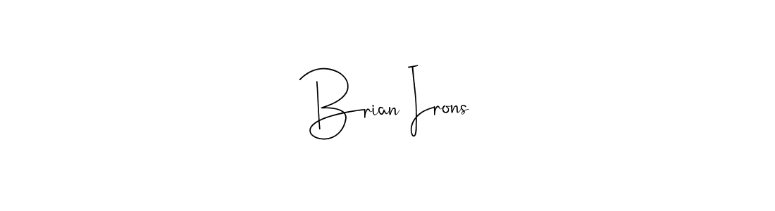 Andilay-7BmLP is a professional signature style that is perfect for those who want to add a touch of class to their signature. It is also a great choice for those who want to make their signature more unique. Get Brian Irons name to fancy signature for free. Brian Irons signature style 4 images and pictures png