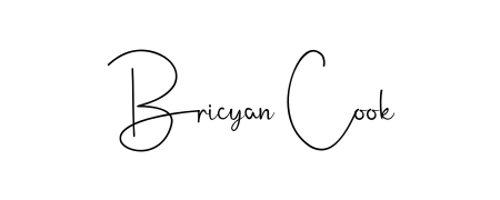 A modern signature idea for name Bricyan Cook using Andilay-7BmLP font. Clean strokes and elegant curves make it stand out instantly. Bricyan Cook signature style 4 images and pictures png