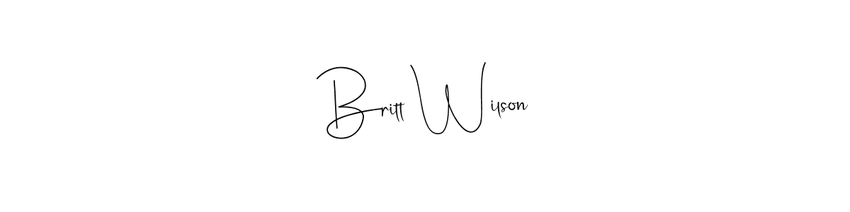 Once you've used our free online signature maker to create your best signature Andilay-7BmLP style, it's time to enjoy all of the benefits that Britt Wilson name signing documents. Britt Wilson signature style 4 images and pictures png
