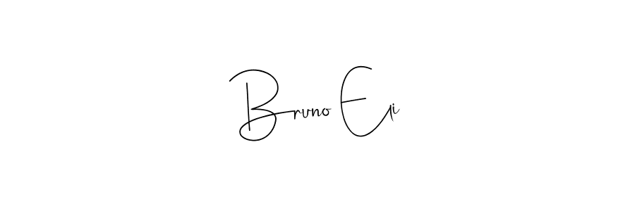 The best way (Andilay-7BmLP) to make a short signature is to pick only two or three words in your name. The name Bruno Eli include a total of six letters. For converting this name. Bruno Eli signature style 4 images and pictures png