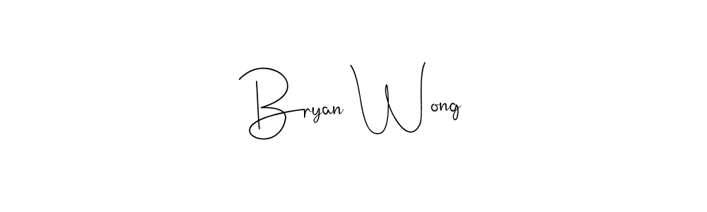 Make a beautiful signature design for name Bryan Wong. With this signature (Andilay-7BmLP) style, you can create a handwritten signature for free. Bryan Wong signature style 4 images and pictures png