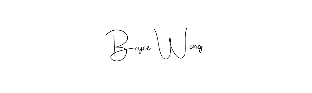 Make a beautiful signature design for name Bryce Wong. Use this online signature maker to create a handwritten signature for free. Bryce Wong signature style 4 images and pictures png