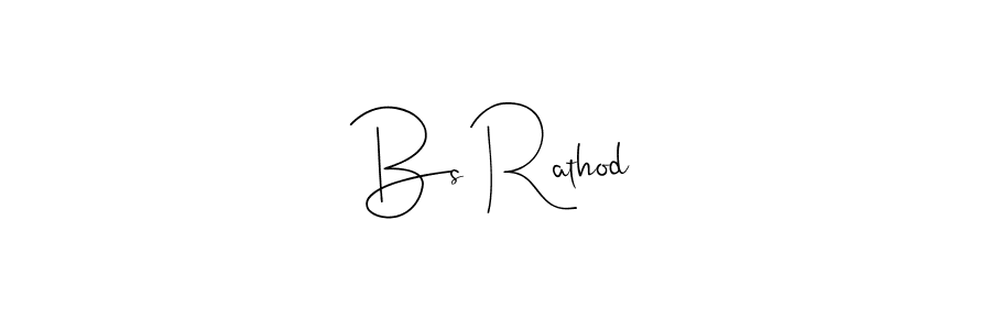 Make a beautiful signature design for name Bs Rathod. Use this online signature maker to create a handwritten signature for free. Bs Rathod signature style 4 images and pictures png