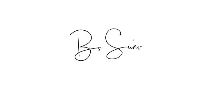 How to make Bs Sahu name signature. Use Andilay-7BmLP style for creating short signs online. This is the latest handwritten sign. Bs Sahu signature style 4 images and pictures png