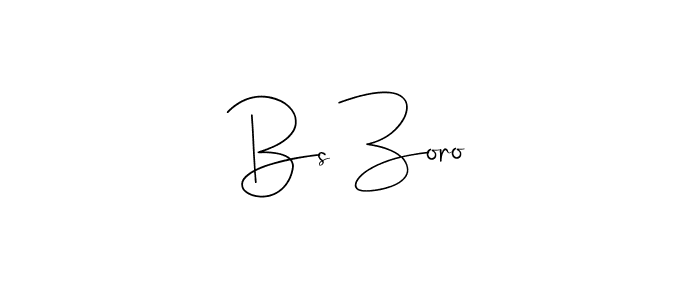 Use a signature maker to create a handwritten signature online. With this signature software, you can design (Andilay-7BmLP) your own signature for name Bs Zoro. Bs Zoro signature style 4 images and pictures png