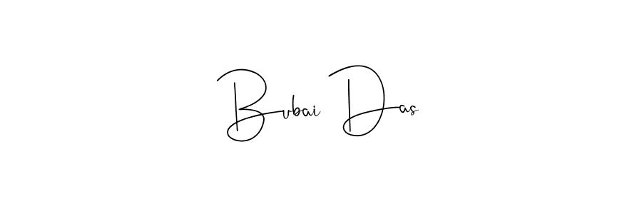 Use a signature maker to create a handwritten signature online. With this signature software, you can design (Andilay-7BmLP) your own signature for name Bubai Das. Bubai Das signature style 4 images and pictures png