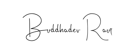 Transform the name Buddhadev Raut into a signature masterpiece using Andilay-7BmLP font. Ideal for photographers, artists, and creators looking for watermarks. Buddhadev Raut signature style 4 images and pictures png