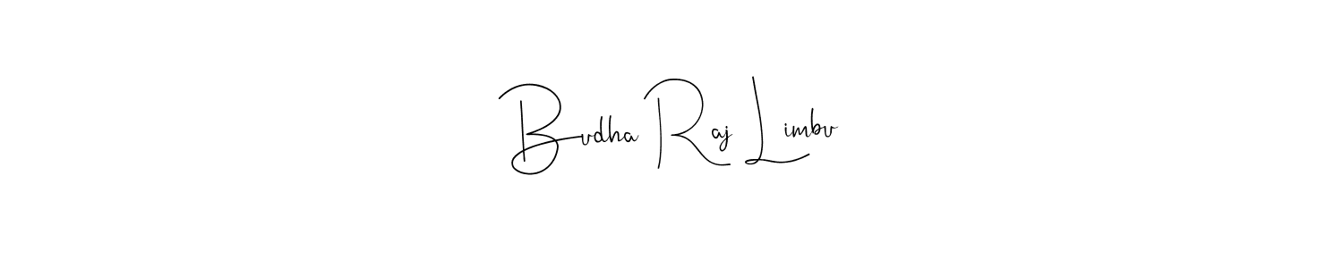 Design your own signature with our free online signature maker. With this signature software, you can create a handwritten (Andilay-7BmLP) signature for name Budha Raj Limbu. Budha Raj Limbu signature style 4 images and pictures png