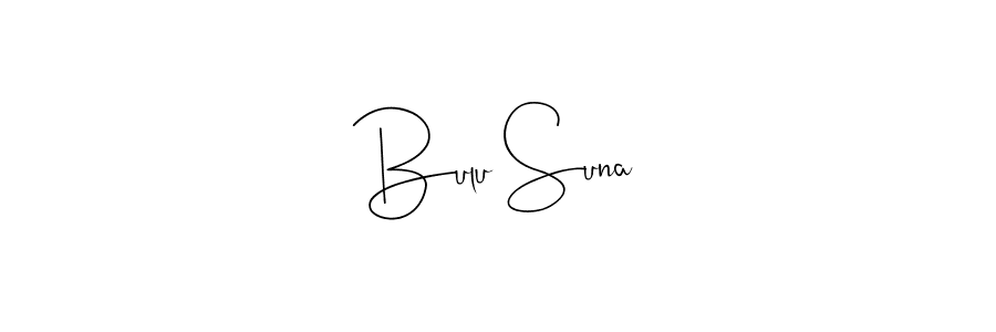 You should practise on your own different ways (Andilay-7BmLP) to write your name (Bulu Suna) in signature. don't let someone else do it for you. Bulu Suna signature style 4 images and pictures png