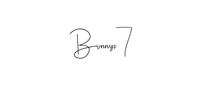 You should practise on your own different ways (Andilay-7BmLP) to write your name (Bunnys7) in signature. don't let someone else do it for you. Bunnys7 signature style 4 images and pictures png