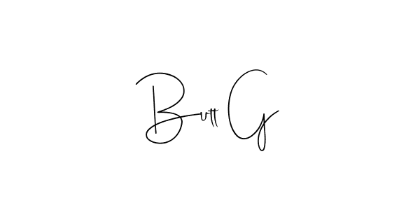 Butt G stylish signature style. Best Handwritten Sign (Andilay-7BmLP) for my name. Handwritten Signature Collection Ideas for my name Butt G. Butt G signature style 4 images and pictures png