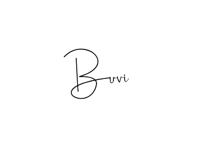 Make a beautiful signature design for name Buvi. With this signature (Andilay-7BmLP) style, you can create a handwritten signature for free. Buvi signature style 4 images and pictures png