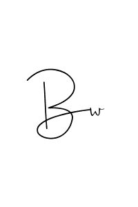 Make a beautiful signature design for name Bw. With this signature (Andilay-7BmLP) style, you can create a handwritten signature for free. Bw signature style 4 images and pictures png