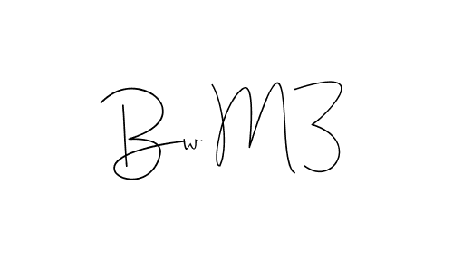 How to make Bw M3 name signature. Use Andilay-7BmLP style for creating short signs online. This is the latest handwritten sign. Bw M3 signature style 4 images and pictures png