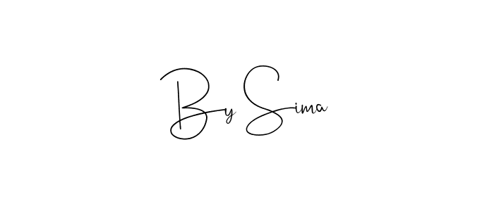 How to make By Sima signature? Andilay-7BmLP is a professional autograph style. Create handwritten signature for By Sima name. By Sima signature style 4 images and pictures png