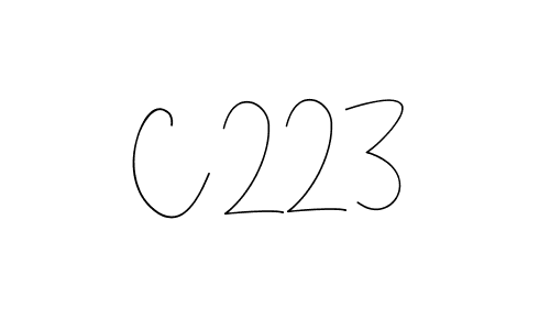 Also You can easily find your signature by using the search form. We will create C 223 name handwritten signature images for you free of cost using Andilay-7BmLP sign style. C 223 signature style 4 images and pictures png