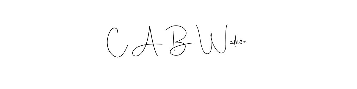 This is the best signature style for the C A B Walker name. Also you like these signature font (Andilay-7BmLP). Mix name signature. C A B Walker signature style 4 images and pictures png