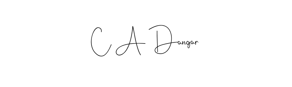 Use a signature maker to create a handwritten signature online. With this signature software, you can design (Andilay-7BmLP) your own signature for name C A Dangar. C A Dangar signature style 4 images and pictures png