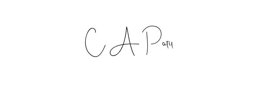 C A Patil stylish signature style. Best Handwritten Sign (Andilay-7BmLP) for my name. Handwritten Signature Collection Ideas for my name C A Patil. C A Patil signature style 4 images and pictures png