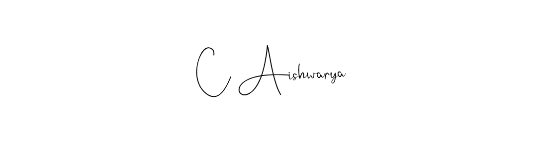 Also we have C Aishwarya name is the best signature style. Create professional handwritten signature collection using Andilay-7BmLP autograph style. C Aishwarya signature style 4 images and pictures png