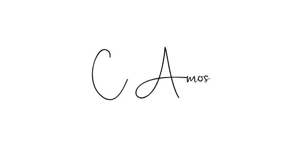 How to make C Amos signature? Andilay-7BmLP is a professional autograph style. Create handwritten signature for C Amos name. C Amos signature style 4 images and pictures png