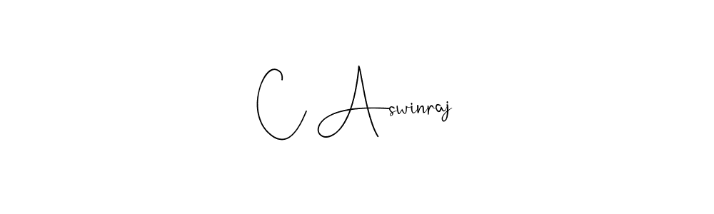 Use a signature maker to create a handwritten signature online. With this signature software, you can design (Andilay-7BmLP) your own signature for name C Aswinraj. C Aswinraj signature style 4 images and pictures png
