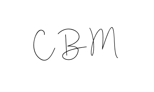 Make a beautiful signature design for name C B M. With this signature (Andilay-7BmLP) style, you can create a handwritten signature for free. C B M signature style 4 images and pictures png