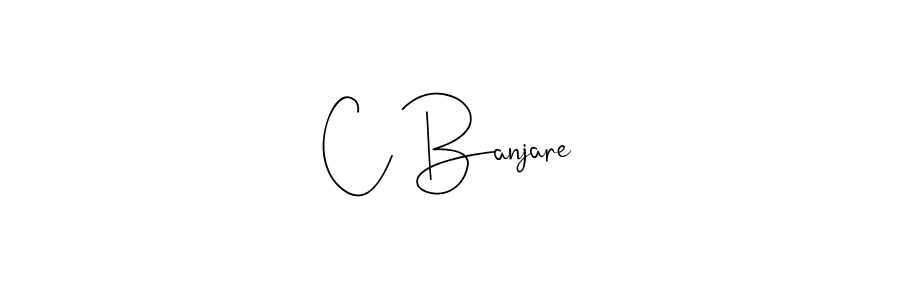 Design your own signature with our free online signature maker. With this signature software, you can create a handwritten (Andilay-7BmLP) signature for name C Banjare. C Banjare signature style 4 images and pictures png
