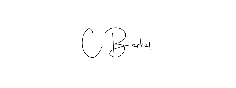 Design your own signature with our free online signature maker. With this signature software, you can create a handwritten (Andilay-7BmLP) signature for name C Barkat. C Barkat signature style 4 images and pictures png