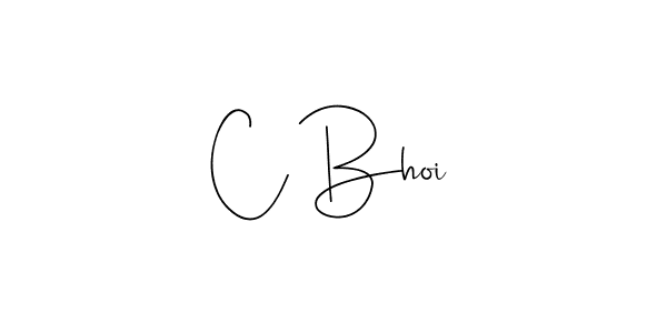 How to make C Bhoi signature? Andilay-7BmLP is a professional autograph style. Create handwritten signature for C Bhoi name. C Bhoi signature style 4 images and pictures png