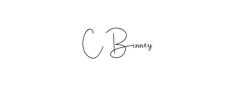 You should practise on your own different ways (Andilay-7BmLP) to write your name (C Binney) in signature. don't let someone else do it for you. C Binney signature style 4 images and pictures png