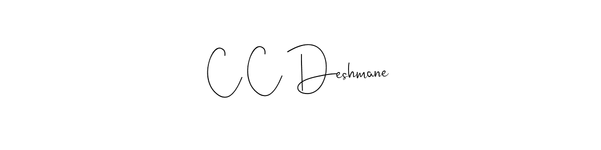 How to make C C Deshmane signature? Andilay-7BmLP is a professional autograph style. Create handwritten signature for C C Deshmane name. C C Deshmane signature style 4 images and pictures png