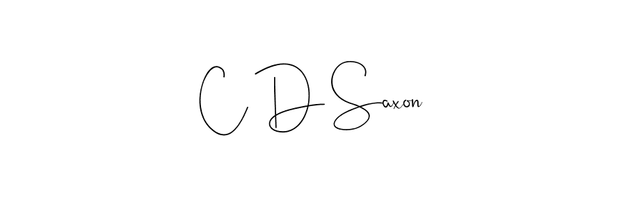 Also You can easily find your signature by using the search form. We will create C D Saxon name handwritten signature images for you free of cost using Andilay-7BmLP sign style. C D Saxon signature style 4 images and pictures png