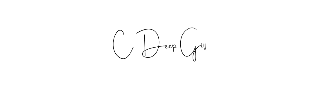 The best way (Andilay-7BmLP) to make a short signature is to pick only two or three words in your name. The name C Deep Gill include a total of six letters. For converting this name. C Deep Gill signature style 4 images and pictures png