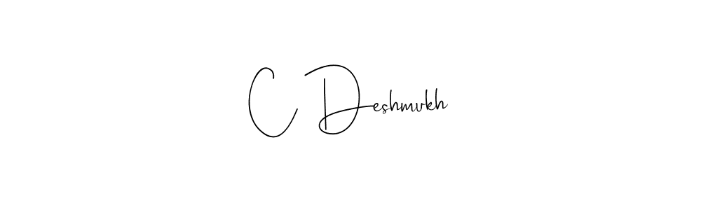 Use a signature maker to create a handwritten signature online. With this signature software, you can design (Andilay-7BmLP) your own signature for name C Deshmukh. C Deshmukh signature style 4 images and pictures png