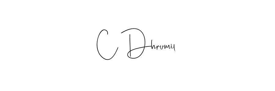 See photos of C Dhrumil official signature by Spectra . Check more albums & portfolios. Read reviews & check more about Andilay-7BmLP font. C Dhrumil signature style 4 images and pictures png