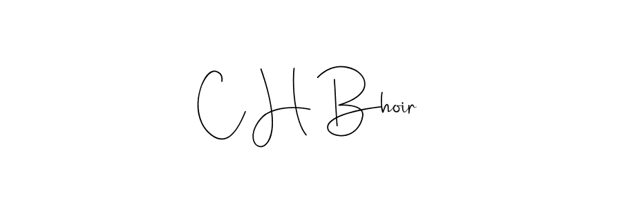 This is the best signature style for the C H Bhoir name. Also you like these signature font (Andilay-7BmLP). Mix name signature. C H Bhoir signature style 4 images and pictures png