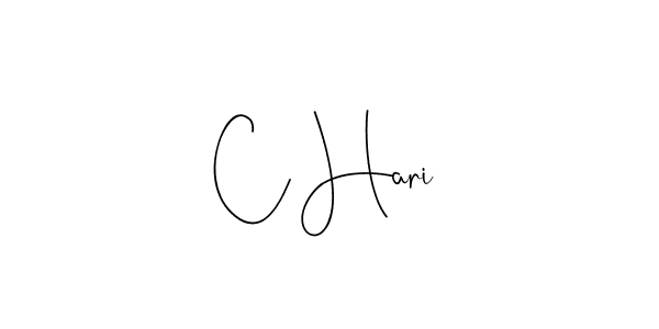 Use a signature maker to create a handwritten signature online. With this signature software, you can design (Andilay-7BmLP) your own signature for name C Hari. C Hari signature style 4 images and pictures png