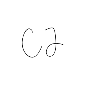 Make a beautiful signature design for name C J. With this signature (Andilay-7BmLP) style, you can create a handwritten signature for free. C J signature style 4 images and pictures png