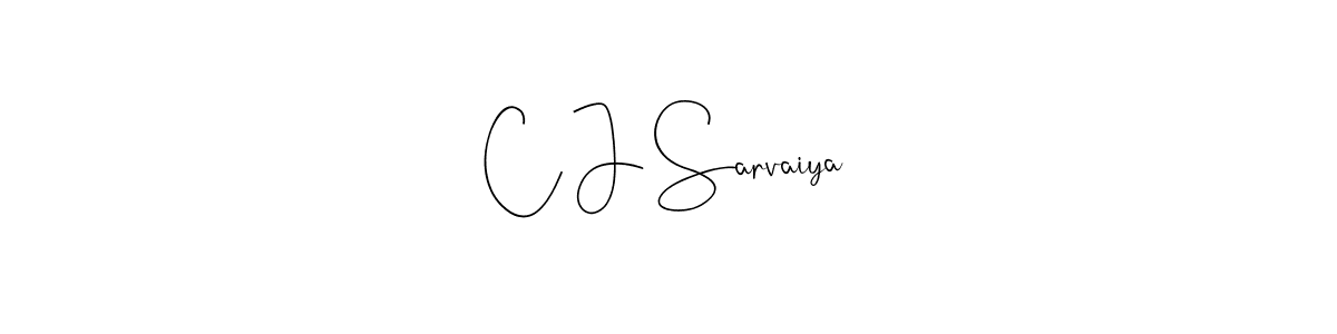 Here are the top 10 professional signature styles for the name C J Sarvaiya. These are the best autograph styles you can use for your name. C J Sarvaiya signature style 4 images and pictures png