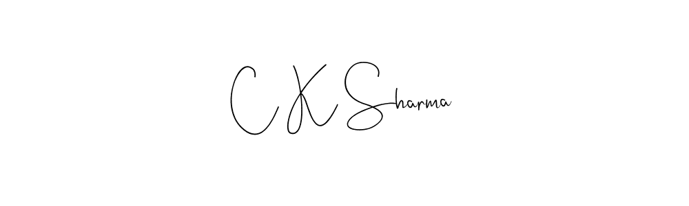 Andilay-7BmLP is a professional signature style that is perfect for those who want to add a touch of class to their signature. It is also a great choice for those who want to make their signature more unique. Get C K Sharma name to fancy signature for free. C K Sharma signature style 4 images and pictures png