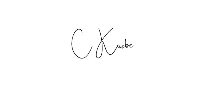 C Kasbe stylish signature style. Best Handwritten Sign (Andilay-7BmLP) for my name. Handwritten Signature Collection Ideas for my name C Kasbe. C Kasbe signature style 4 images and pictures png