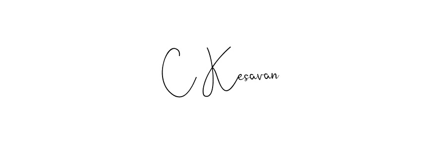You should practise on your own different ways (Andilay-7BmLP) to write your name (C Kesavan) in signature. don't let someone else do it for you. C Kesavan signature style 4 images and pictures png