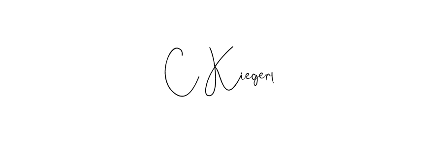 How to make C Kiegerl signature? Andilay-7BmLP is a professional autograph style. Create handwritten signature for C Kiegerl name. C Kiegerl signature style 4 images and pictures png