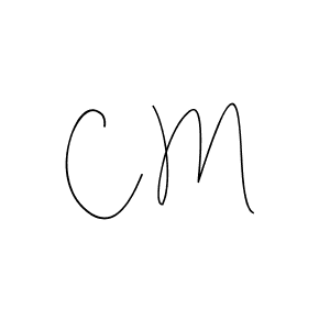 Make a beautiful signature design for name C M. With this signature (Andilay-7BmLP) style, you can create a handwritten signature for free. C M signature style 4 images and pictures png