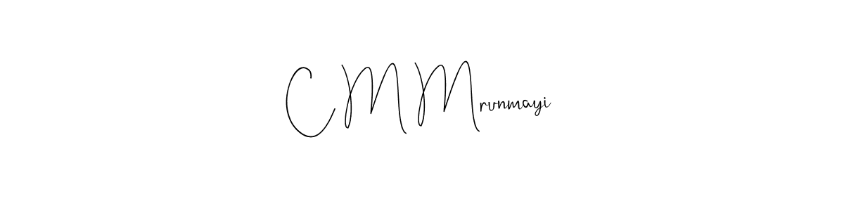 C M Mrunmayi stylish signature style. Best Handwritten Sign (Andilay-7BmLP) for my name. Handwritten Signature Collection Ideas for my name C M Mrunmayi. C M Mrunmayi signature style 4 images and pictures png